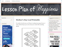 Tablet Screenshot of lessonplanofhappiness.com